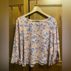 Pink Floral Blouse